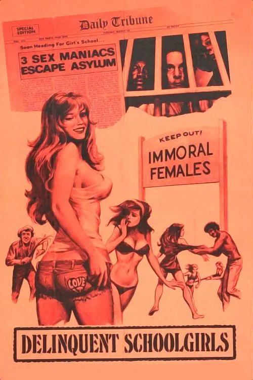 Delinquent Schoolgirls (1975) film posteri